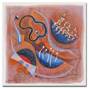 Peinture intitulée "CORALIES" par Jean-Luc Osswald, Œuvre d'art originale, Huile