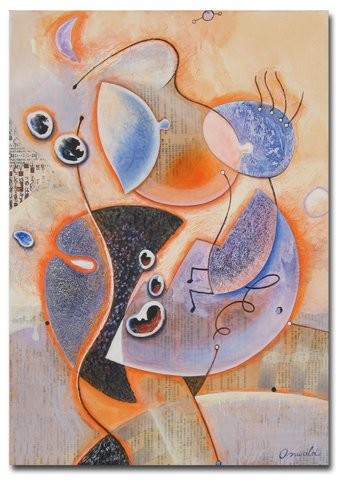 Peinture intitulée "TENDRESSE" par Jean-Luc Osswald, Œuvre d'art originale, Huile