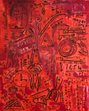 绘画 标题为“Life” 由Alfredo Machado Zingg, 原创艺术品, 丙烯 安装在木质担架架上