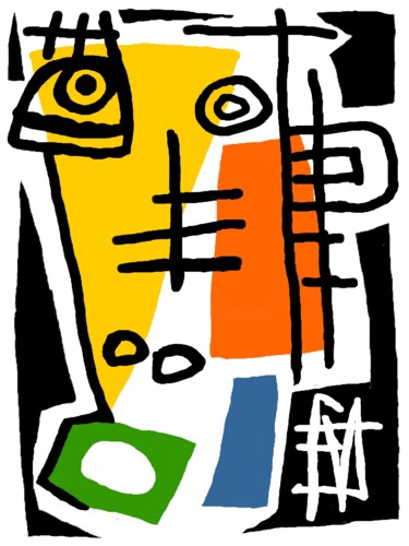 数字艺术 标题为“le chaînon manquant” 由Franck Vidal, 原创艺术品, 数字油画