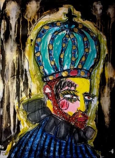 Peinture intitulée "ROYAL" par Pascal Briba, Œuvre d'art originale, Acrylique