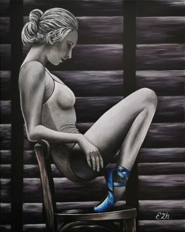 Oil Original Artwork "Purposeful" 绘画 标题为“Oil Original Artwor…” 由Elena Carlier, 原创艺术品, 油 安装在木质担架架上
