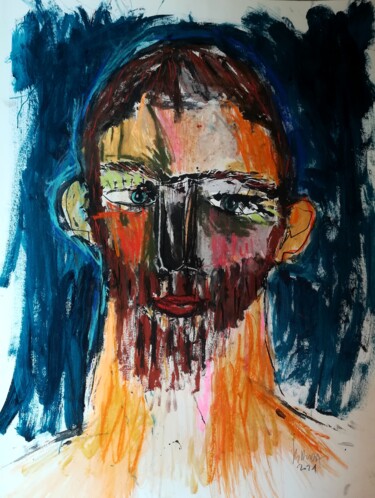 Peinture intitulée "DESIR" par Pascal Briba, Œuvre d'art originale, Acrylique