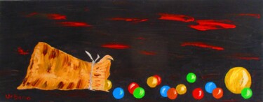 「Le Sac de Billes」というタイトルの絵画 Roberto Urbanoによって, オリジナルのアートワーク, オイル