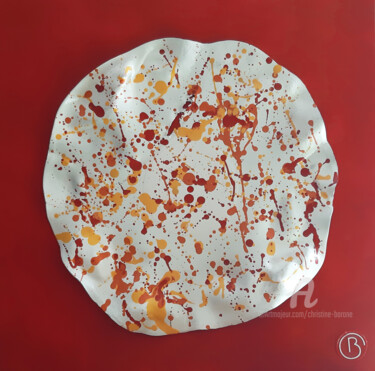 New Future 8 Malarstwo zatytułowany „New Future 8” autorstwa Christine Barone, Oryginalna praca, Farba w spray'u Zamontowany na Drewniana…