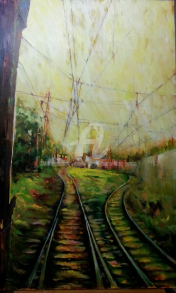 绘画 标题为“ÚLTIMA ESTACIÓN” 由Maylu Garcia (María Luisa García), 原创艺术品, 油