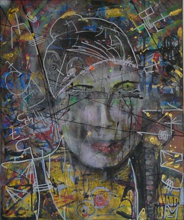 Six chignons Peinture intitulée "Six chignons" par Laurent Martinez (Elemart31), Œuvre d'art originale, Acrylique