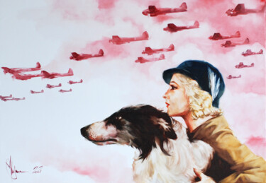 Painting titled "A reminder of the g…" by Igor Shulman, Original Artwork, Oil Mounted on Wood Stretcher frame