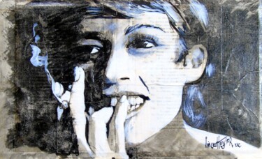 Peinture intitulée "unknow" par Vincent Tessier Xxc, Œuvre d'art originale, Encre
