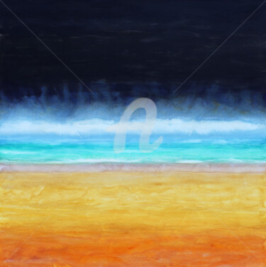 绘画 标题为“Composition colorée…” 由Eric Winzenried, 原创艺术品, 水彩 安装在木质担架架上