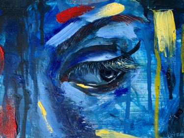 Картина под названием "Avatar" - Anastasiya Krokhmal ( Art Kroha), Подлинное произведение искусства, Масло Установлен на кар…