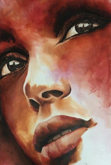 Schilderij getiteld "‘Hope’" door Inge Coolen, Origineel Kunstwerk, Olie