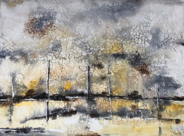 Peinture intitulée "Marine abstraite" par Karl Blanchet, Œuvre d'art originale, Acrylique