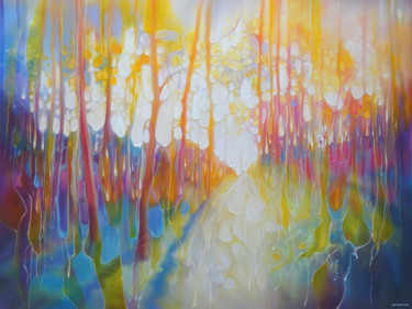 Painting titled "The Truth is Out Th…" by Gill Bustamante, Original Artwork, Oil