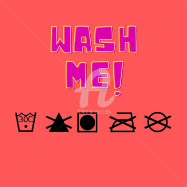 Arte digitale intitolato "Wash me!" da Daniele Scivoli, Opera d'arte originale, Pittura digitale
