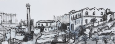 Drawing titled "The Old Sugar Facto…" by Jill Carrott, Original Artwork, Charcoal