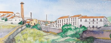 Painting titled "The Old Sugar Facto…" by Jill Carrott, Original Artwork, Watercolor