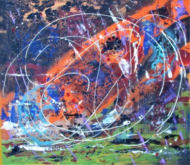 Peinture intitulée "Tableau no 1" par Claude Gascon, Œuvre d'art originale, Acrylique