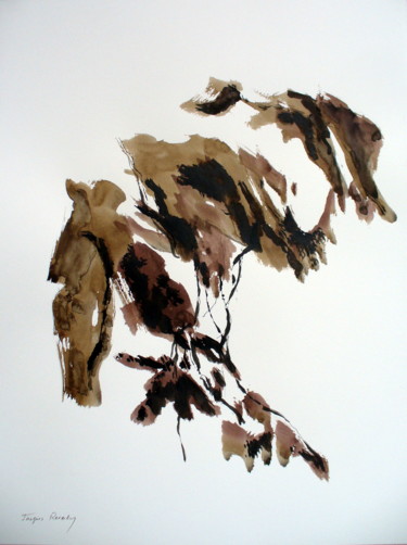 Dessin intitulée "AGAETE-1 Encre Aqua…" par Jacques Reverdy, Œuvre d'art originale, Encre