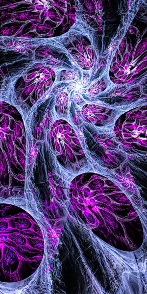 Digitale Kunst mit dem Titel "fractal abstract 02" von Gor Don(Gnie), Original-Kunstwerk, Digitale Malerei