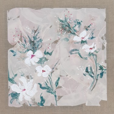 ROMANTIQUE Painting titled "ROMANTIQUE" by Lucile Plancke Delassus, Original Artwork, Acrylic Mounted on Wood Stretcher frame