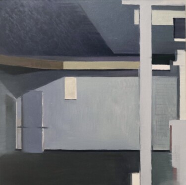 绘画 标题为“Città e forma nella…” 由Weixuan Zhang, 原创艺术品, 油