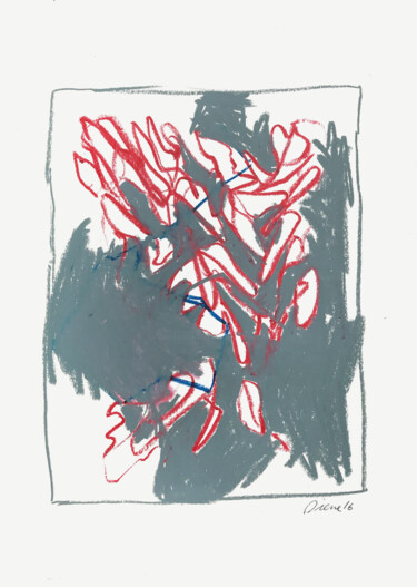 Dessin intitulée "MEANDERS 1" par Luc Pierre, Œuvre d'art originale, Pastel