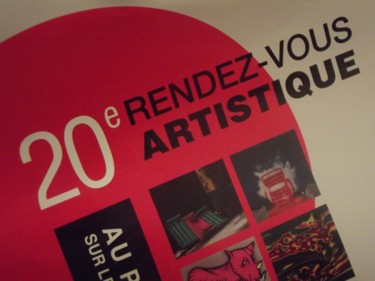Malerei mit dem Titel "Salon les 111 des A…" von Deborah Vincent, Original-Kunstwerk, Pigmente