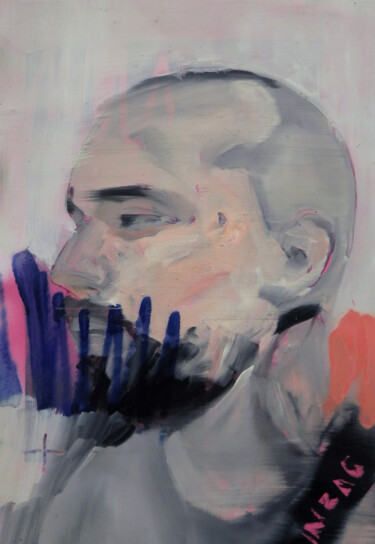 Painting titled "Known and unknown" by Miloš Hronec, Original Artwork, Oil