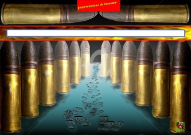 数字艺术 标题为“Panneau de guerre :…” 由Pierre Peytavin, 原创艺术品, 2D数字工作