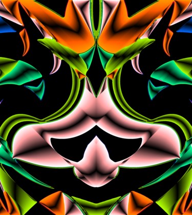 Digital Arts titled "Porcelain vase" by Peter Jalesh, Original Artwork, Digital Painting