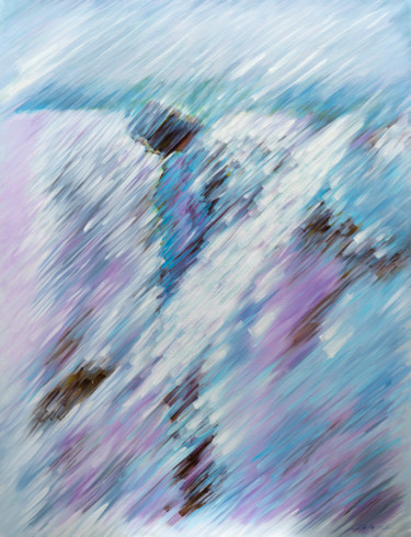 MELANCHOLY - Collection LISTENING TO THE SEA Painting titled "MELANCHOLY - Collec…" by Irina Inozemtseva-Lopes, Original Artwork, Oil