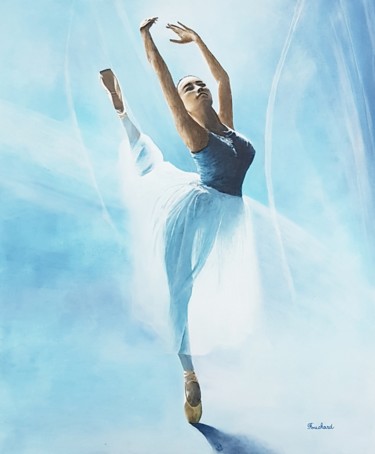 绘画 标题为“La ballerine aux pi…” 由Patrice Fouchard, 原创艺术品, 丙烯