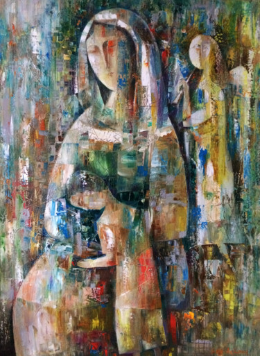 Feel with the soul (80x60cm oil/canvas) 绘画 标题为“Feel with the soul…” 由Seyran, 原创艺术品, 油 安装在木质担架架上