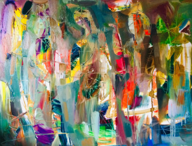 Happy day (75x90cm oil/canvas, ready to hang) 绘画 标题为“Happy day (75x90cm…” 由Seyran, 原创艺术品, 油 安装在木质担架架上