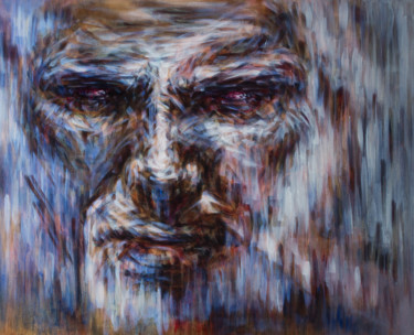 Painting titled "SHADOW OF A DOUBT_V…" by Irina Inozemtseva-Lopes, Original Artwork, Oil