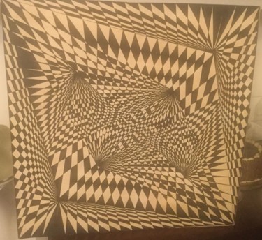 Dessin intitulée "Internal Waves / Va…" par Andregeometricart, Œuvre d'art originale, Encre
