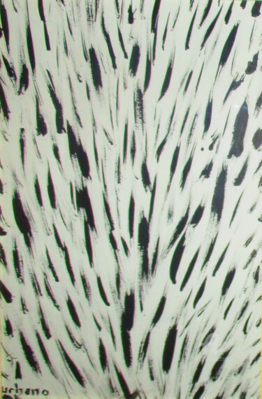 Painting titled "La peau du Zébre" by Roberto Urbano, Original Artwork, Acrylic