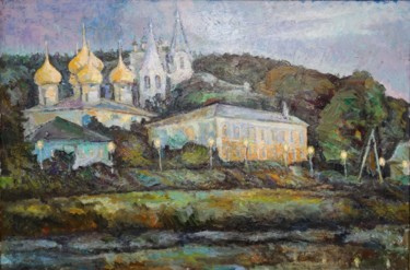 Painting titled "Twilight" by Alexander Osinin, Original Artwork, Oil