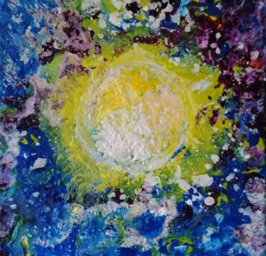Peinture intitulée "corona dream" par Philippe Bayle (chatinspire), Œuvre d'art originale, Pigments
