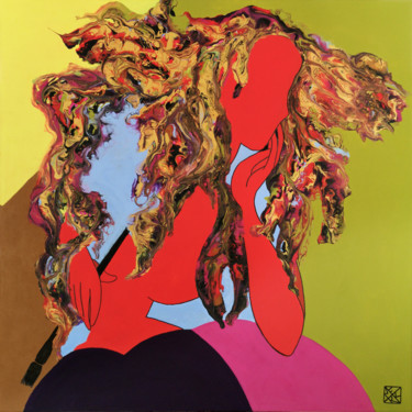 L'artiste fauve Peinture intitulée "L'artiste fauve" par Brigitte Thonhauser-Merk, Œuvre d'art originale, Acrylique