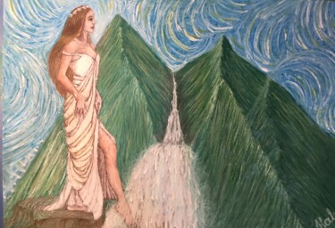 绘画 标题为“Taç” 由Hale Bilek, 原创艺术品, 粉彩