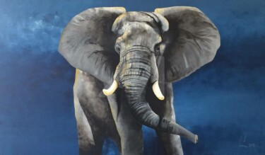 绘画 标题为“BIG FIVE” 由Jean-Christophe Labrue, 原创艺术品, 丙烯
