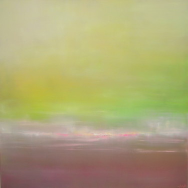 Painting titled "Peace" by Alexandra Van Lierde, Original Artwork, Oil Mounted on Wood Stretcher frame