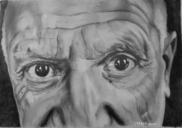 Dibujo titulada "Mirada fulmínea láp…" por Lacasa, Obra de arte original, Grafito