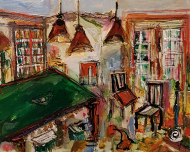 Peinture intitulée "Pièce à jouer" par Muriel Cayet, Œuvre d'art originale, Acrylique Monté sur Carton