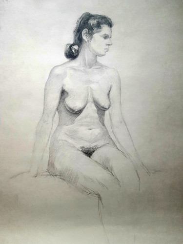 图画 标题为“Nude nature” 由Debora Esenkova, 原创艺术品, 铅笔
