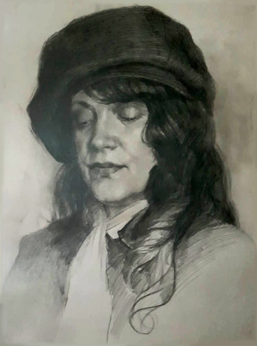 Drawing titled "Understanding" by Debora Esenkova, Original Artwork, Graphite