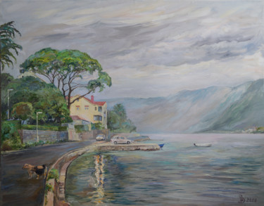 Картина под названием "Perast" - Dmitry Veltishchev, Подлинное произведение искусства, Масло