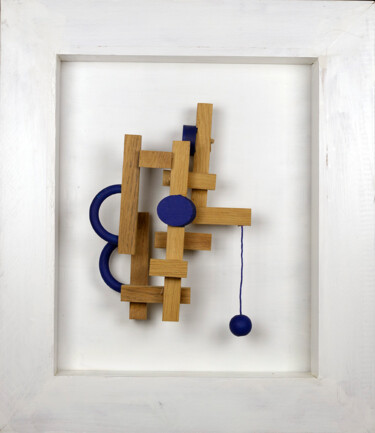 Sculptuur getiteld "Fantasie in Hout 6,…" door Anton Suurland, Origineel Kunstwerk, Hout